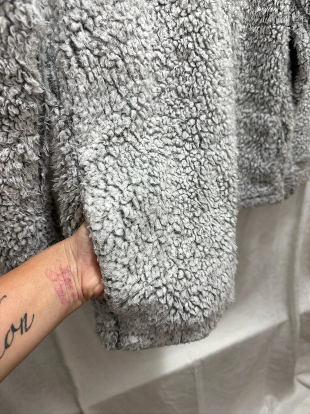 Weatherproof cozy sherpa